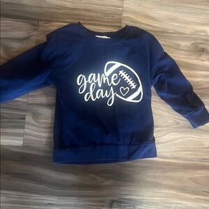 Navy Blue Graphic Sweatshirt